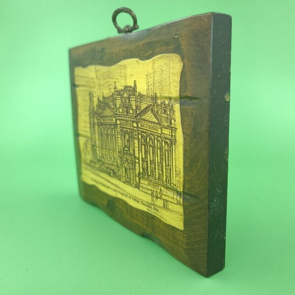 Rare Vintage Toronto Architectural Drawing Art Wall Decor Set of 2 4x6 Signed - Picture 9 of 15